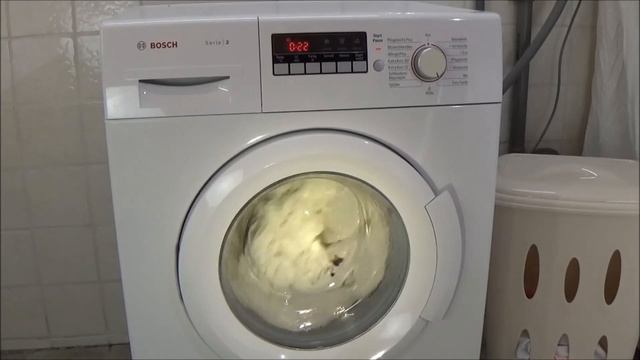 BOSCH WAB28220 washing machine, Delicates wash 800 rpm 30 degrees program test example movie #339 смотреть онлайн
