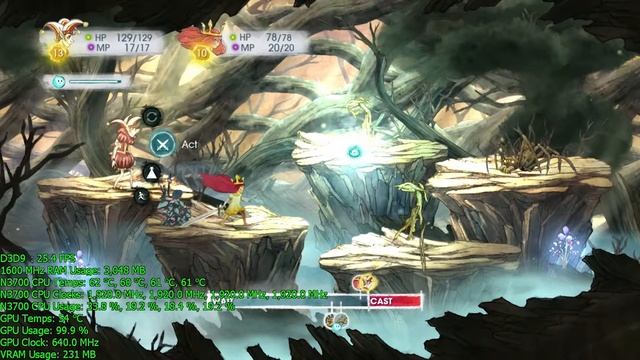 Braswell Pentium N3700 Gaming: Child of Light @ 720p смотреть онлайн