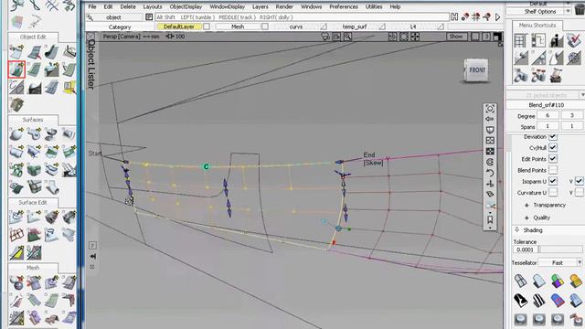 Autodesk Alias Surface (automotive) tutorial | complex blend смотреть онлайн