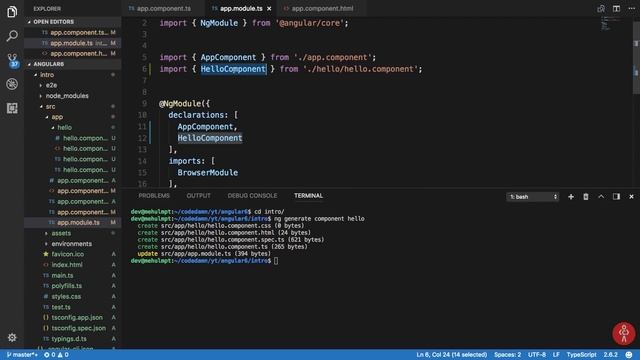 Angular 6 Tutorial 6: Components смотреть онлайн