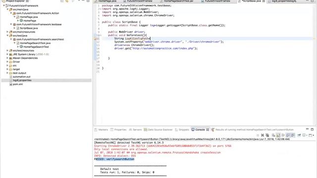 Selenium Page object model framework with Page Factory Part 3 смотреть онлайн