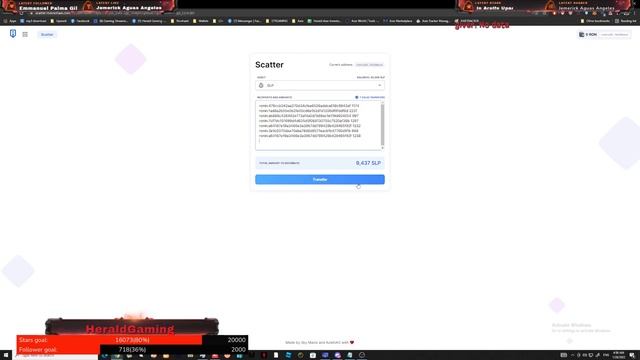 Scatter Ronin Chaim! 1 Transaction for multiple ronin address! смотреть онлайн