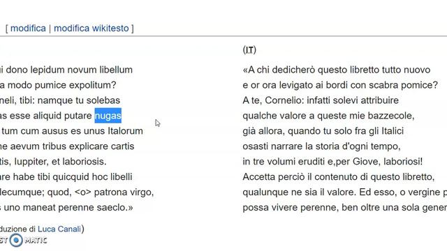 Catullo carme I смотреть онлайн