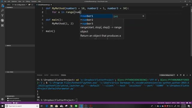 PYTHON 08. Default Parameter, Break, Continue смотреть онлайн