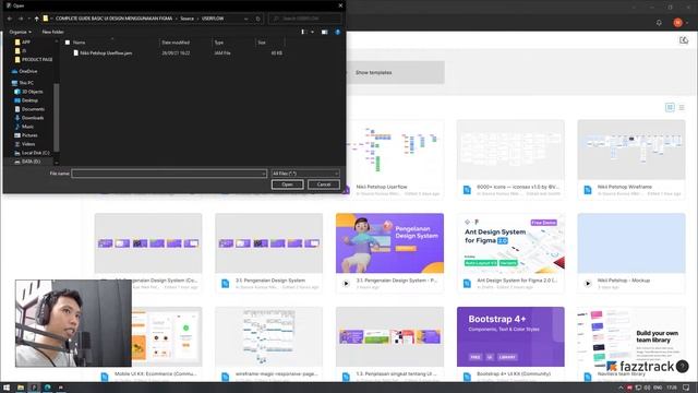 3.2 MEMBUAT FILE DAN IMPORT FILE KE FIGMA | BELAJAR UI DESIGN MENGGUNAKAN FIGMA смотреть онлайн