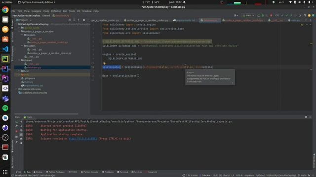 03 - Conectando com o banco de dados e configurando o ORM смотреть онлайн