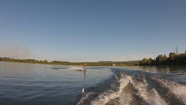 Последние дни лета 2015. Покатушки на вейкборде. смотреть онлайн