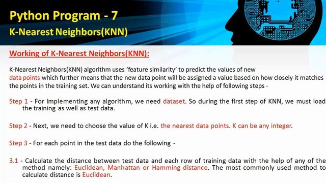 K-Nearest Neighbors:KNN | Program7 III Bsc Computer Science| M.S University | Web Academy смотреть онлайн
