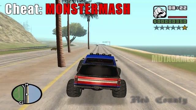GTA San Andreas Monster Truck Cheat Code