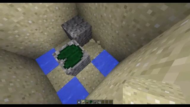 Баг в Minecraft (кувшинка на блоке)