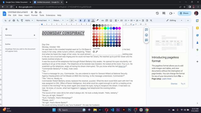 How To Use Formatting Text Options Inside Google Docs смотреть онлайн