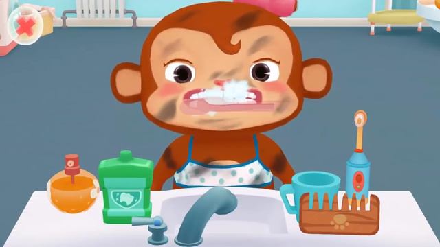 ИГРАЕМ в доктора ПАНДУ купаем в ВАННЕ чистим ЗУБЫ ХОДИМ в ТУАЛЕТ Dr panda bath time смотреть онлайн