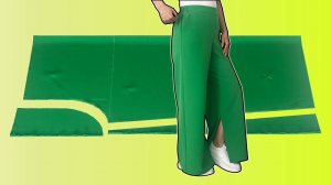 Раскрой и пошив брюк палаццо из 1 метра ткани