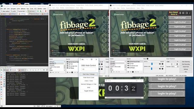 OBS Web Control App for Streaming Fibbage to Twitch and Mixer FTL Demo смотреть онлайн