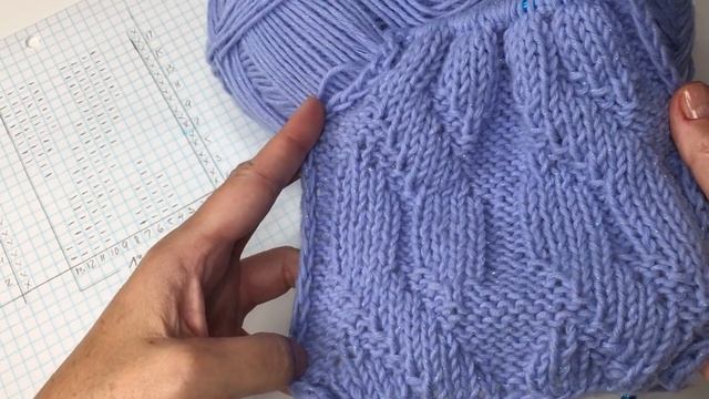 № 52 Двухсторонний узор для начинающих #28 / Читаем схему очень подробно / Уроки вязания смотреть онлайн