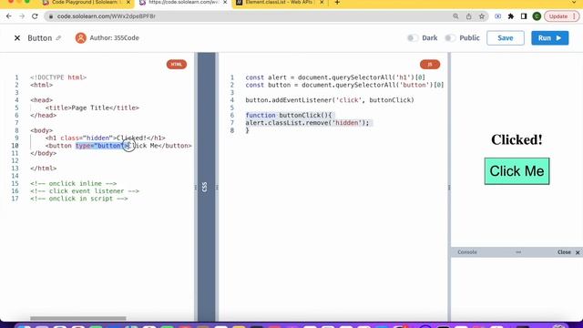 Javascript Button in 10 MINUTES | onclick, Click Event Listener смотреть онлайн