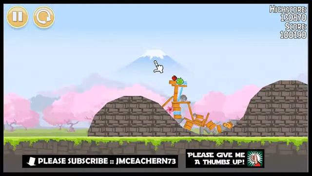 Angry Birds Seasons :: Season 2 :: Cherry Blossom 1-14 :: Three Stars :: No Cheats смотреть онлайн