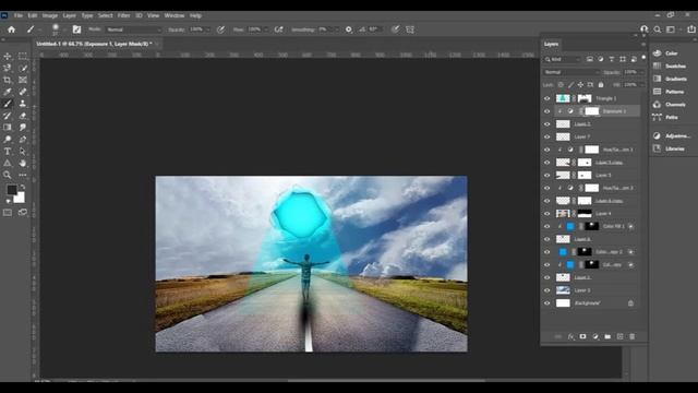Making OF TARED SKY Photoshop Manipulation |Photoshop Online Video смотреть онлайн