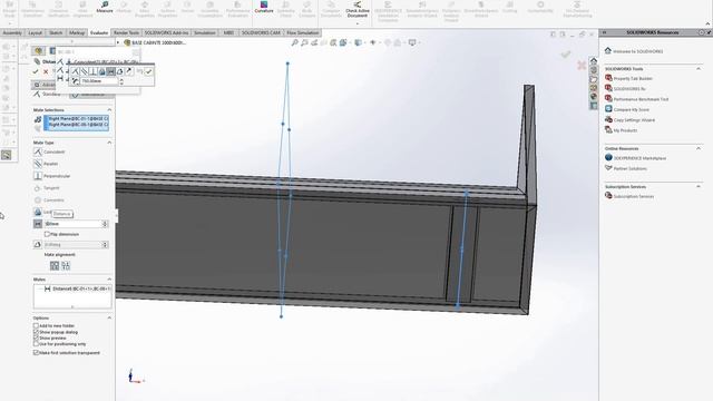 SOLIDWORKS - BASE CABINET 04 смотреть онлайн
