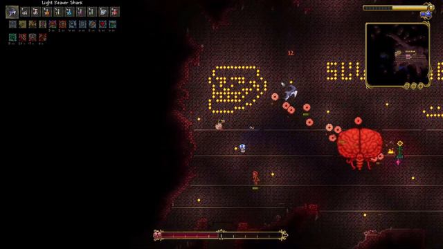 [TERRARIA] Pickaxe Only vs. Master Mode Brain of Cthulhu смотреть онлайн