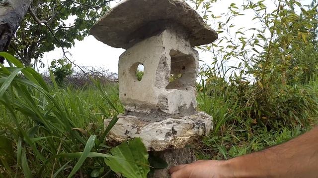 Японский каменный фонарь своими руками. смотреть онлайн