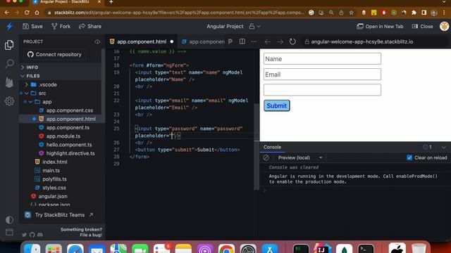 template driven forms in angular смотреть онлайн