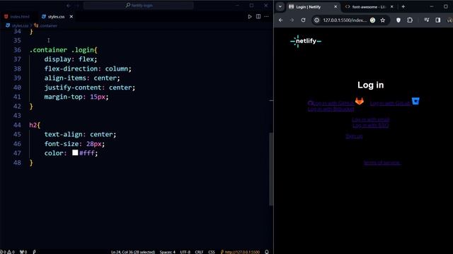 HTML & CSS Login Page Design: Create the Netlify Login Page смотреть онлайн