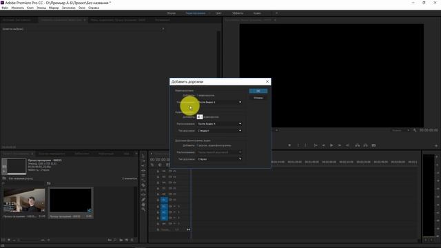 Как добавить дорожки в Adobe Premiere Pro CC? смотреть онлайн