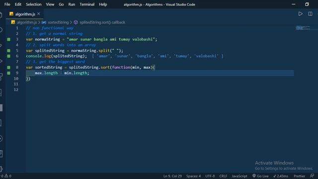 JavaScript Algorithms In Bangla - Find the Longest Word in a String смотреть онлайн