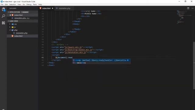 Single Page CRUD part 2 - PHP jQuery Bootstrap Datatables Tutorial смотреть онлайн