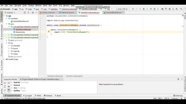 Intent Service Basic Example code in Android Studio смотреть онлайн