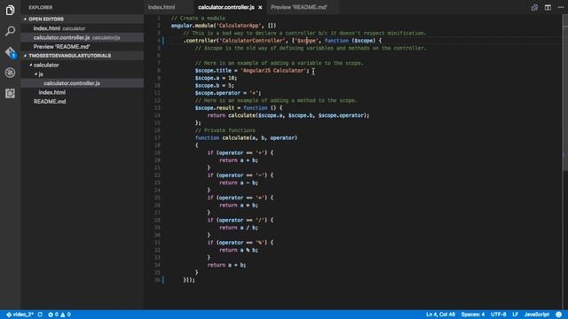 AngularJS Video 2: Moduels and Controllers смотреть онлайн