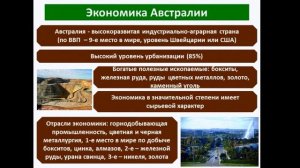 География населения и хозяйства Австралии и Океании. Преподаватель Ильин П.В.