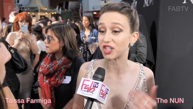 Taissa Farmiga at "The Nun" tells us her fav horror film! смотреть онлайн