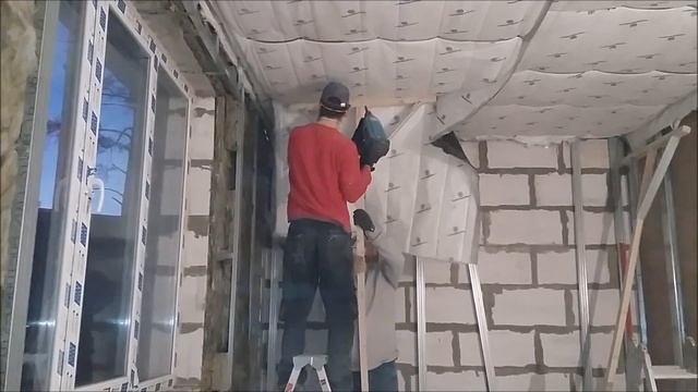 Звукоизоляция квартиры,,, потолка!!! Монтаж термозвукоизола на потолок. Наш метод. смотреть онлайн