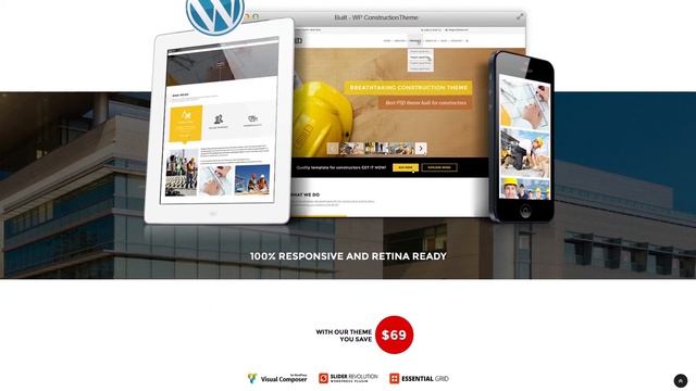 BUILT - Construction Business Wordpress Theme смотреть онлайн