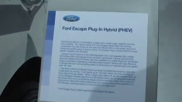 Ford Escape Plug In Hybrid - 2009 Washington Auto Show - Www.EcoBlog.com