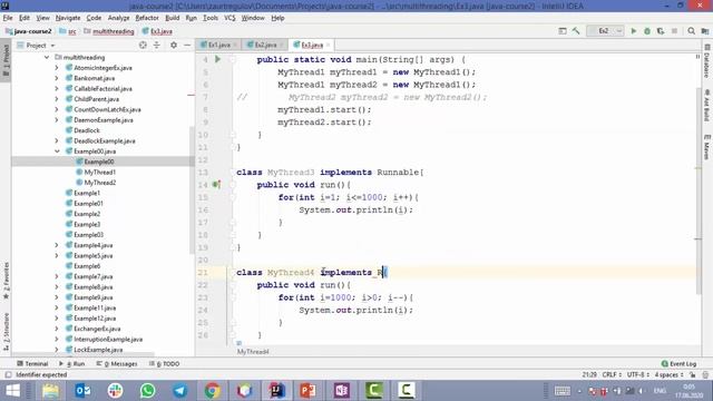 Варианты создания потоков (прокачанная Java) смотреть онлайн