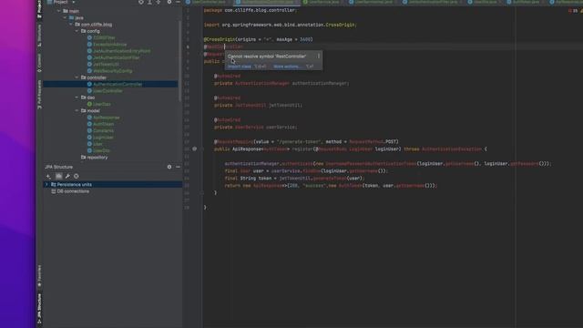 Spring Boot Spring Security JWT Tutorial Part 12 UserController and authentication controller смотреть онлайн