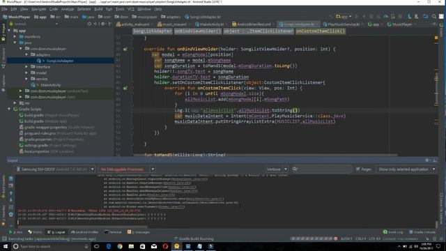 How To Build Music Player App With Kotlin | Android | Part - 3 |Playing Music In Background смотреть онлайн