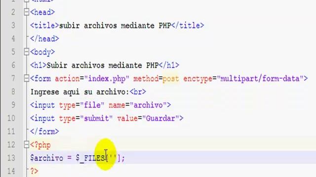 (Cuso PHP) : Subir archivos mediante PHP parte 1-2 смотреть онлайн