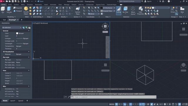 AutoCAD How To Create New Viewports Tutorial смотреть онлайн