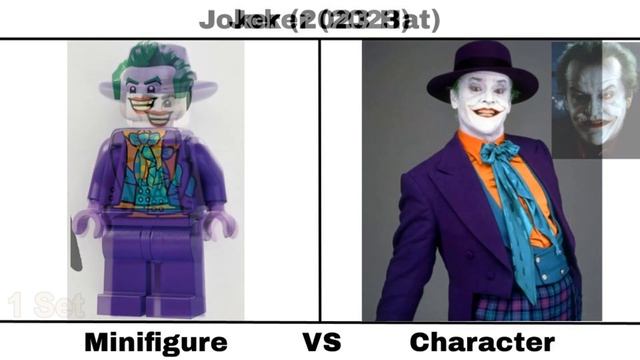 LEGO Batman 1989 & Batman Returns Minifigures VS Characters смотреть онлайн