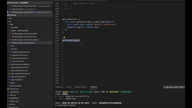 Angular select countries states cities cascade dropdown list angular 8 part 1 смотреть онлайн