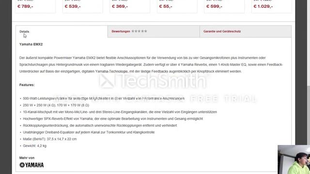 Yamaha EMX2 смотреть онлайн