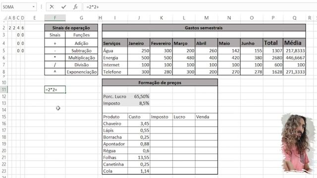 Aula 4 Elaboração de fórmulas - curso Excel Specialist Básico (Microsoft Office 2019) смотреть онлайн