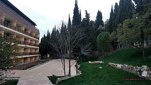 Ялта, Гаспра. Дворец, санаторий "Ясная поляна", парк. Январь 14-е. Yalta, Gaspra. Palace смотреть онлайн
