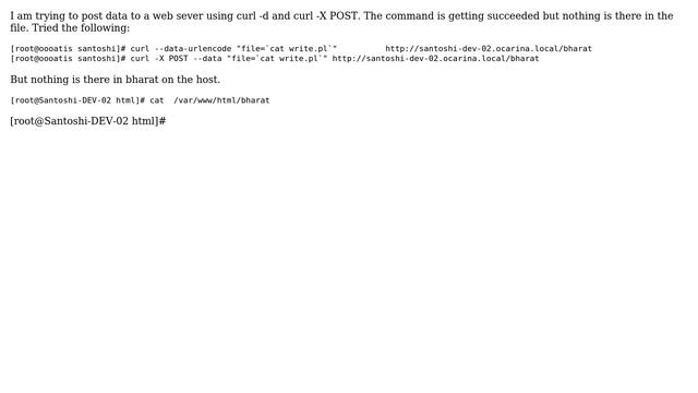 posting data to a web server using curl смотреть онлайн