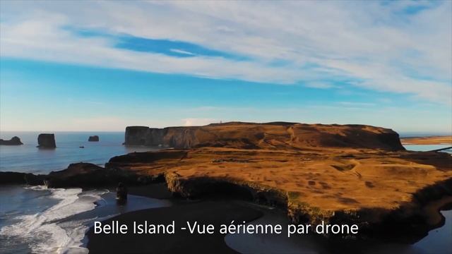 Belle Island - Vue aérienne par drone - Vidéos HD gratuites - Pas de droit d’auteur смотреть онлайн