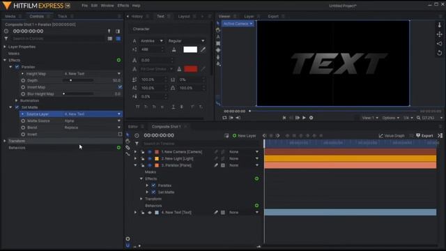 3D Text In Hitfilm FREE! (Fast Tutorial)